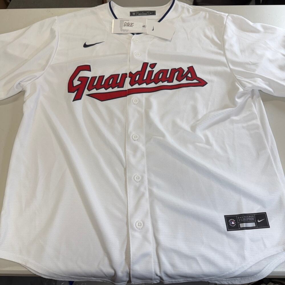 Shane Bieber Cleveland Guardians Nike MLB Home Jersey XL NWT